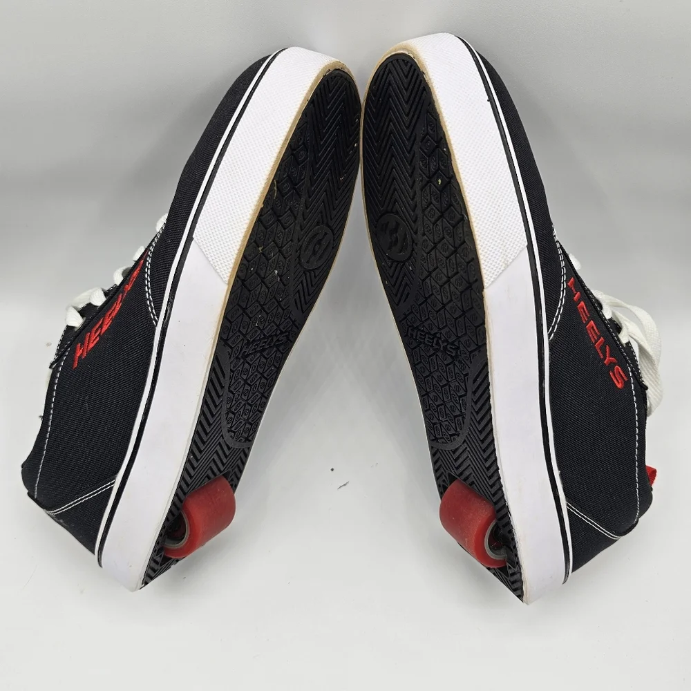 Heelys Mens Pro 20 Skate Roller shoes Sneakers Black Red Canvas Low Top Size 10 - Picture 7 of 9